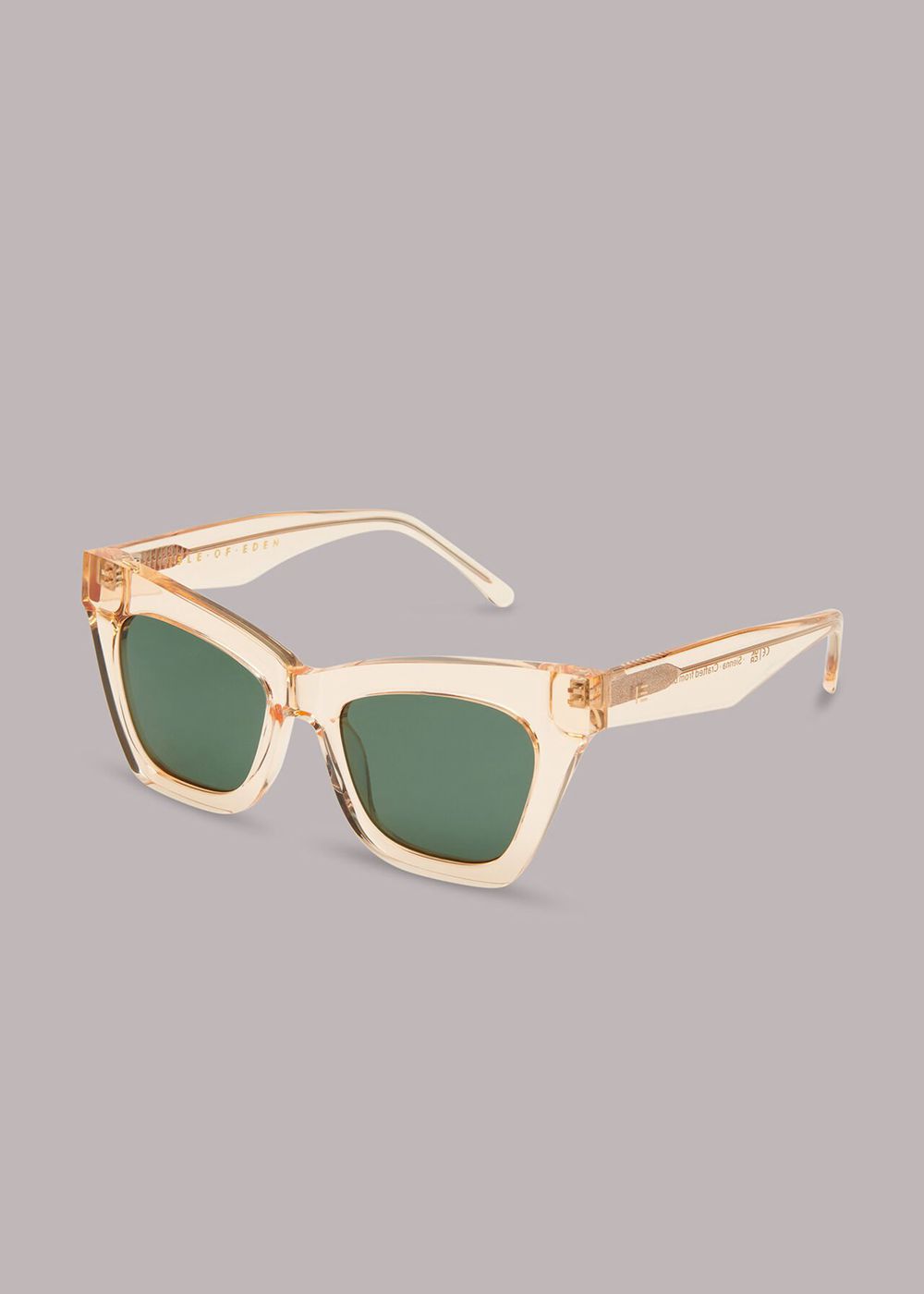 Whistles Isle Of Eden Sienna Sunglasses Champagne | US-05742FLZR