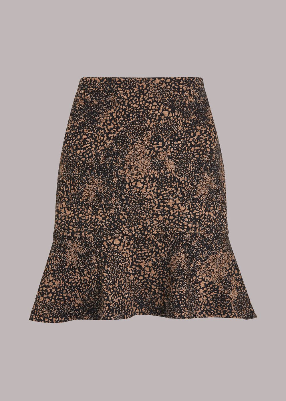 Whistles Jacquard Leopard Flippy Skirts Multicolor | US-32845UGJB