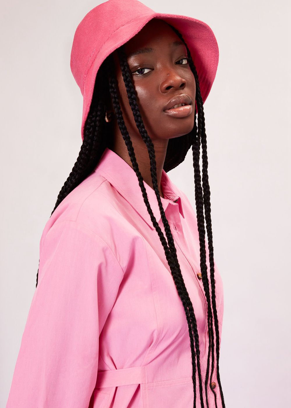 Whistles Janet Tie Shirts Pink | US-36089LDJY