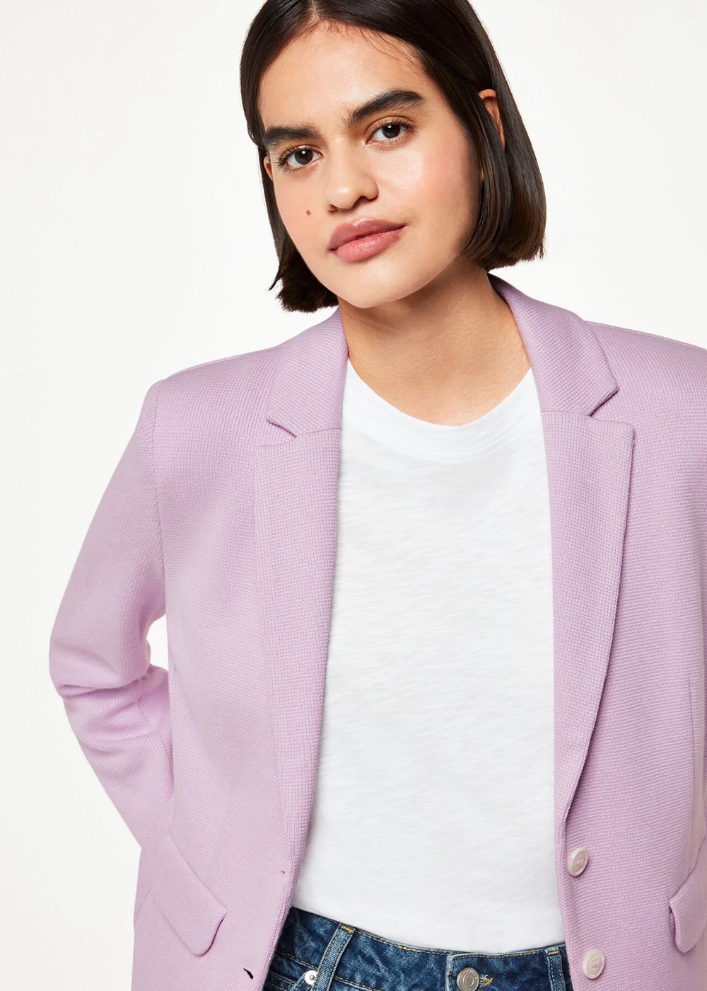 Whistles Jersey Jacket Purple | US-32659BLYQ