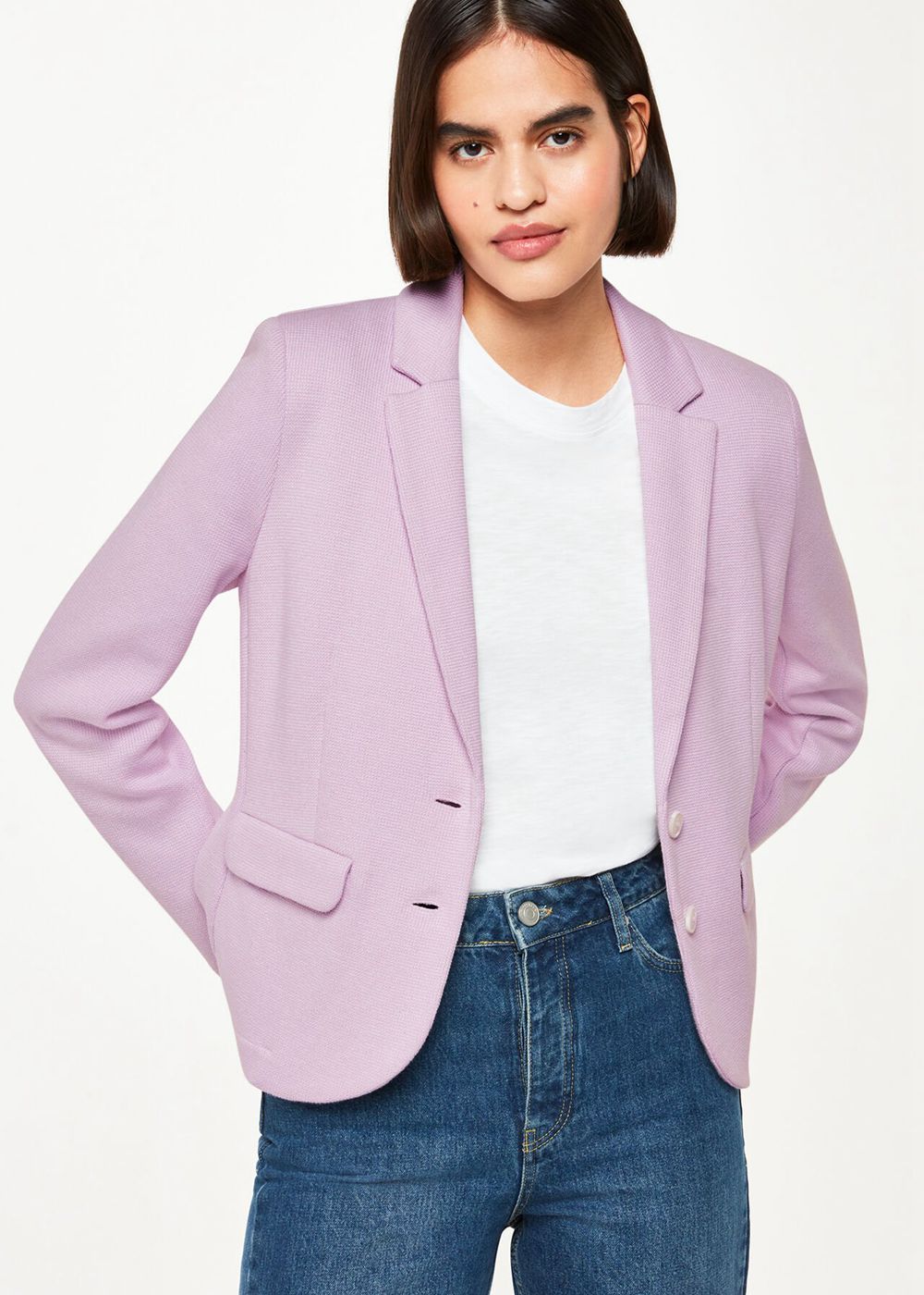 Whistles Jersey Jacket Purple | US-32659BLYQ