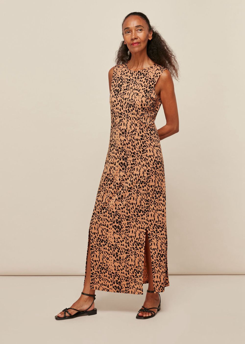 Whistles Jersey Safari Print Dress Multicolor | US-64751SXOY