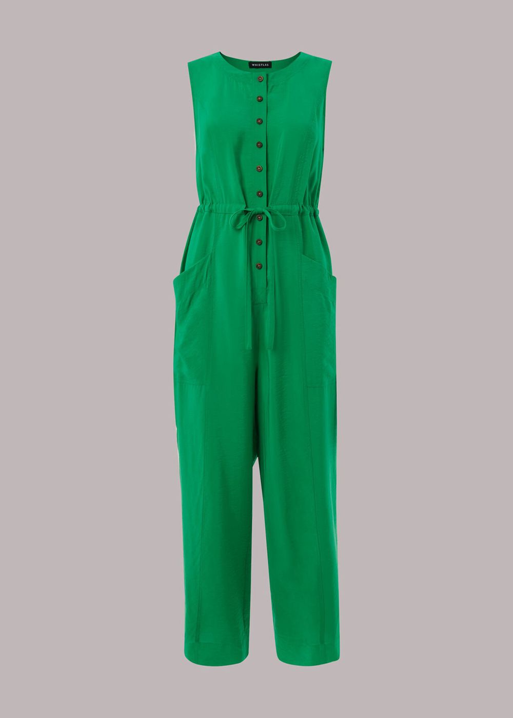 Whistles Jess Jumpsuit Green | US-26487JMUV