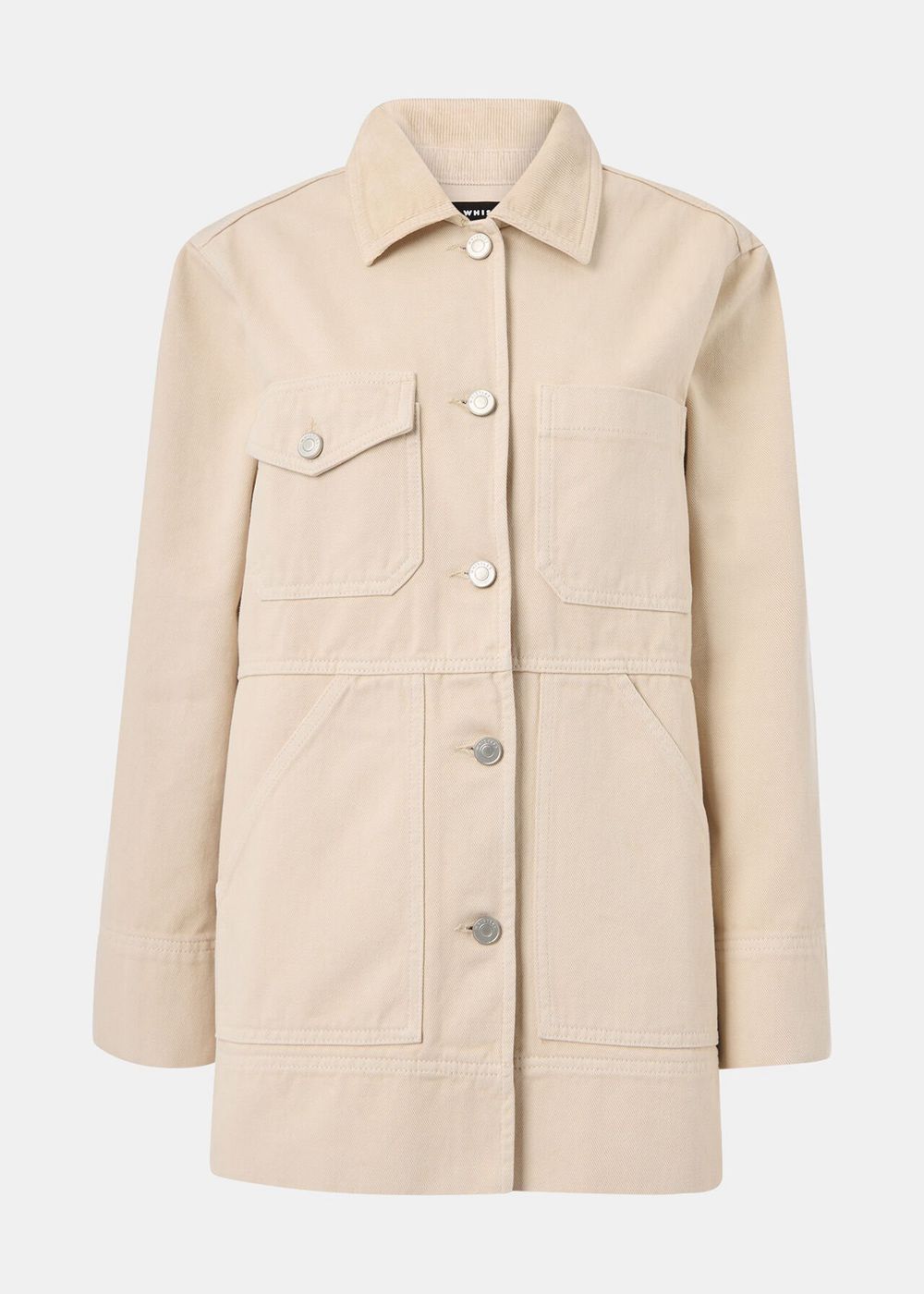 Whistles Jo Utility Jacket Neutral | US-98167IHDR