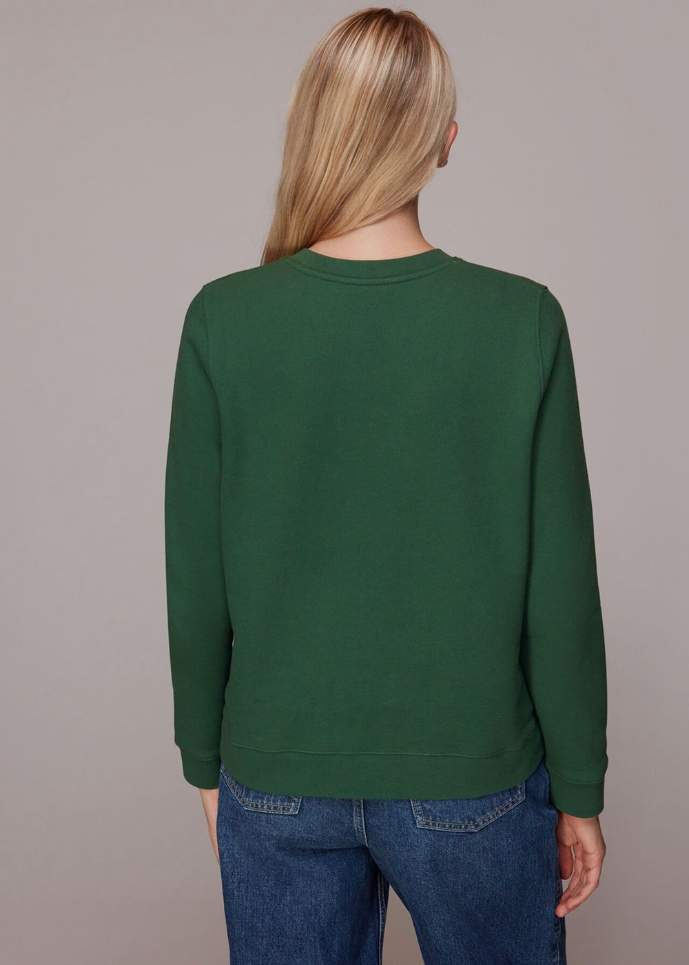 Whistles Joie Logo Sweatshirt Dark Green | US-89325DPUR