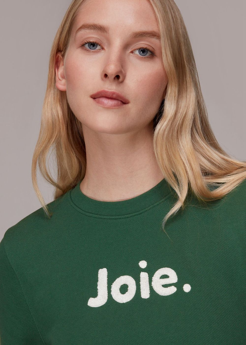 Whistles Joie Logo Sweatshirt Dark Green | US-89325DPUR