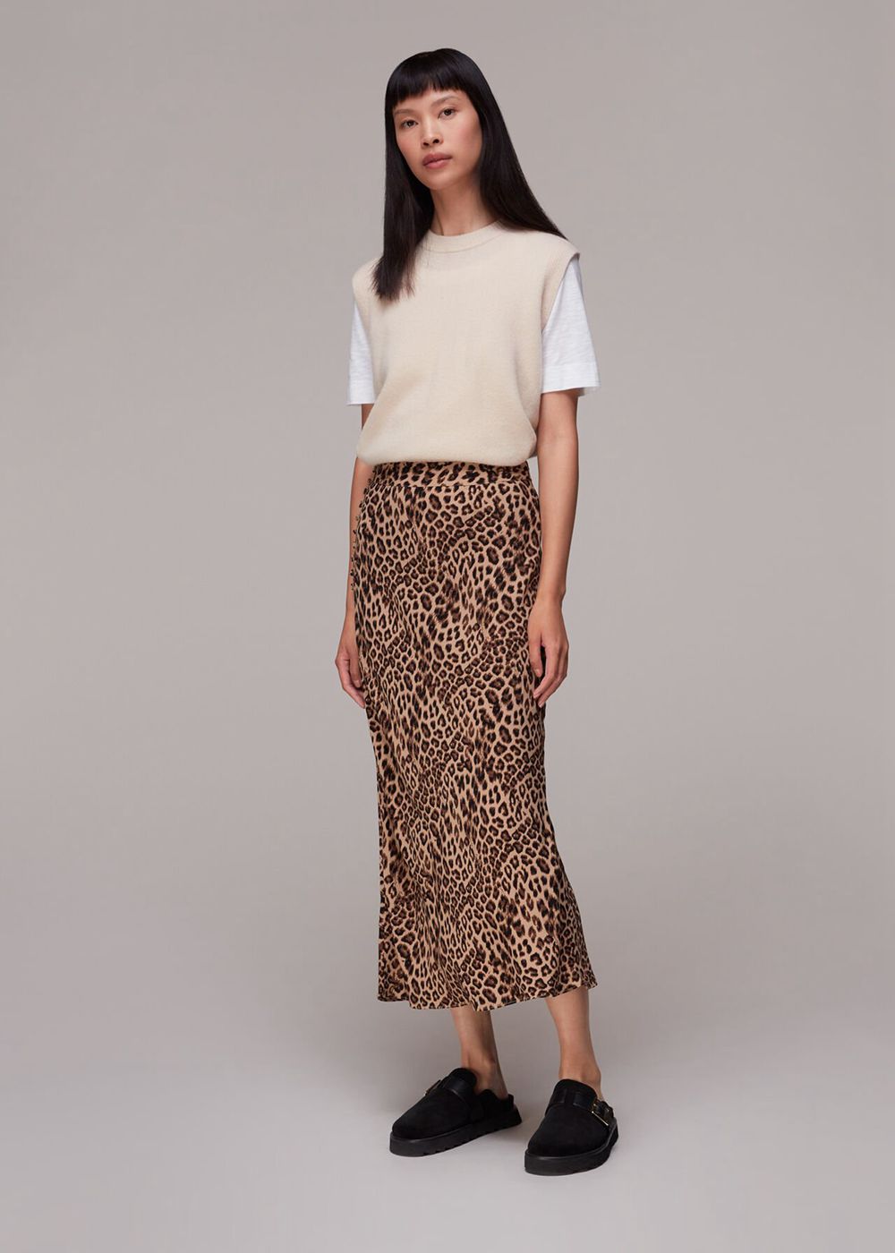 Whistles Jungle Cheetah Button Skirts Leopard | US-08579XNOS