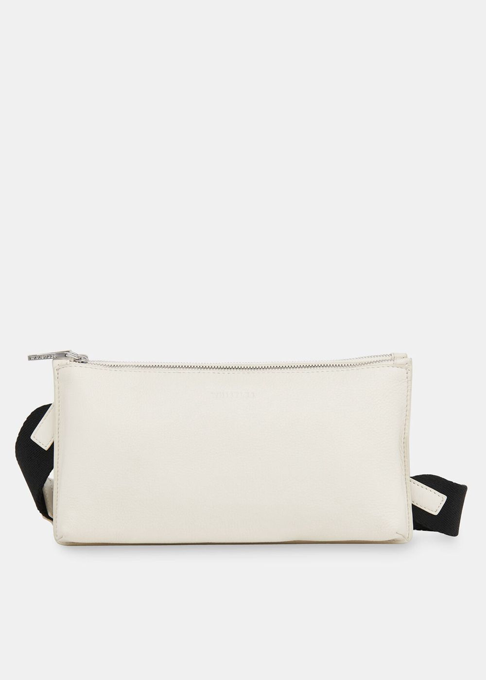 Whistles Kai Double Pouch Crossbody Bag White | US-32769GRBH