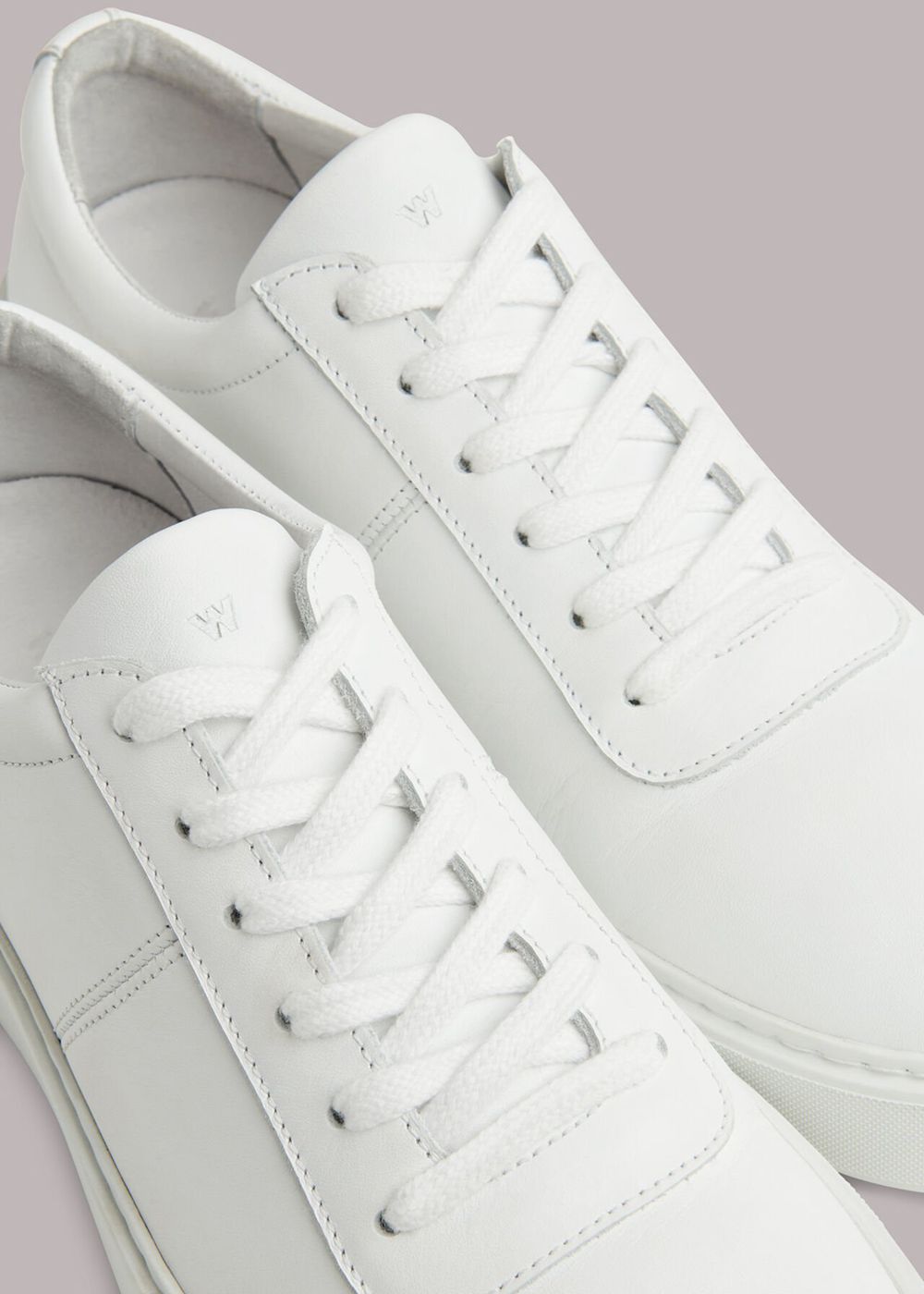 Whistles Kalie Deep Sole Sneakers White | US-35167UPYW