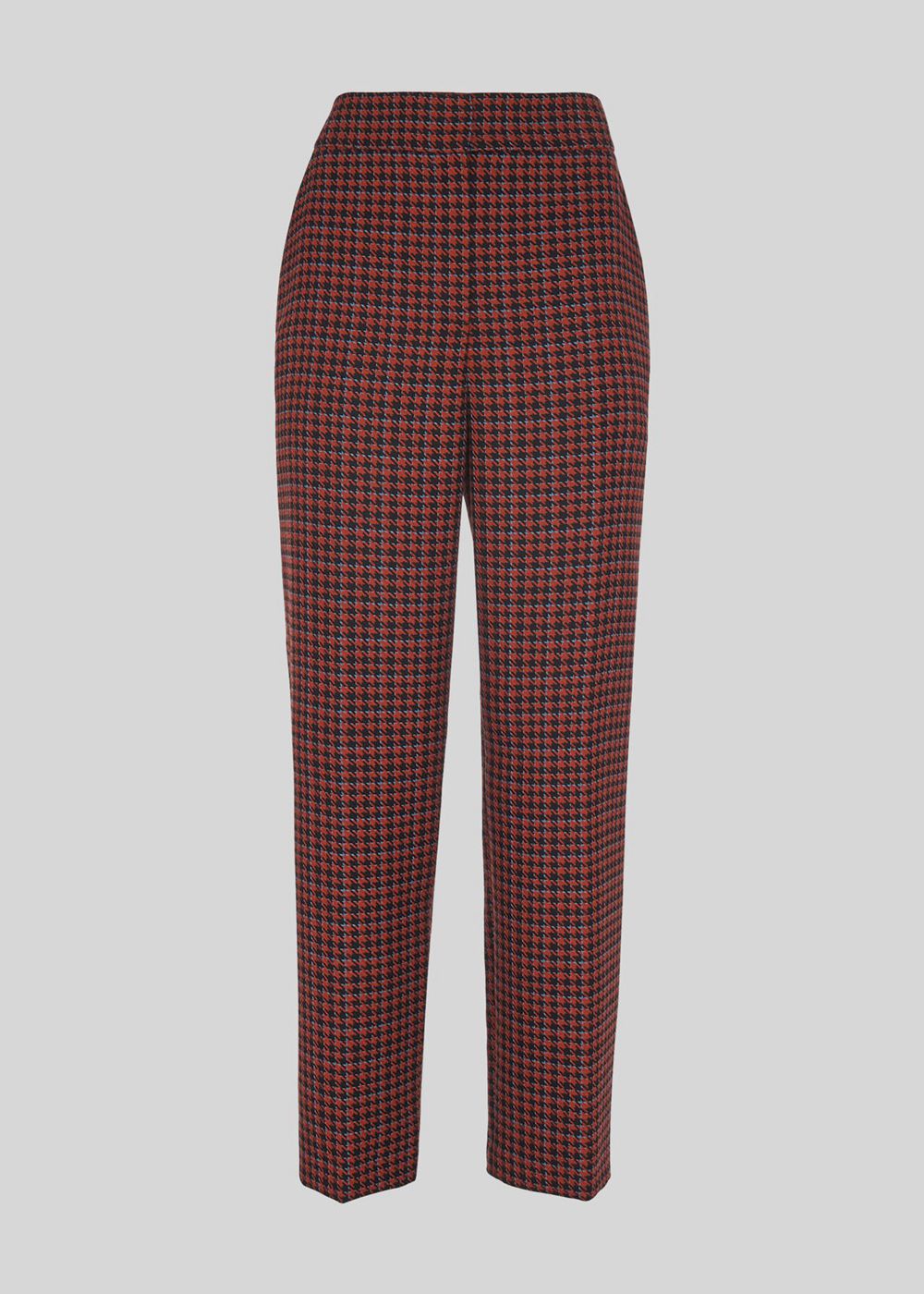 Whistles Kate Classic Check Pants Red / Multicolor | US-35642IUNJ