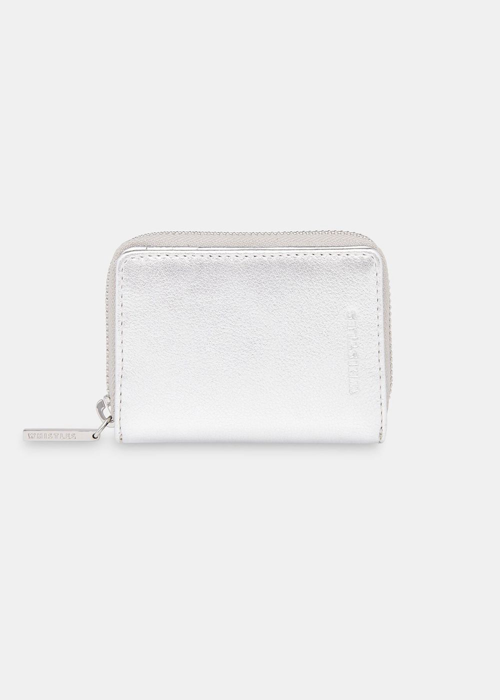 Whistles Koa Compact Purses Silver | US-21903QIXY