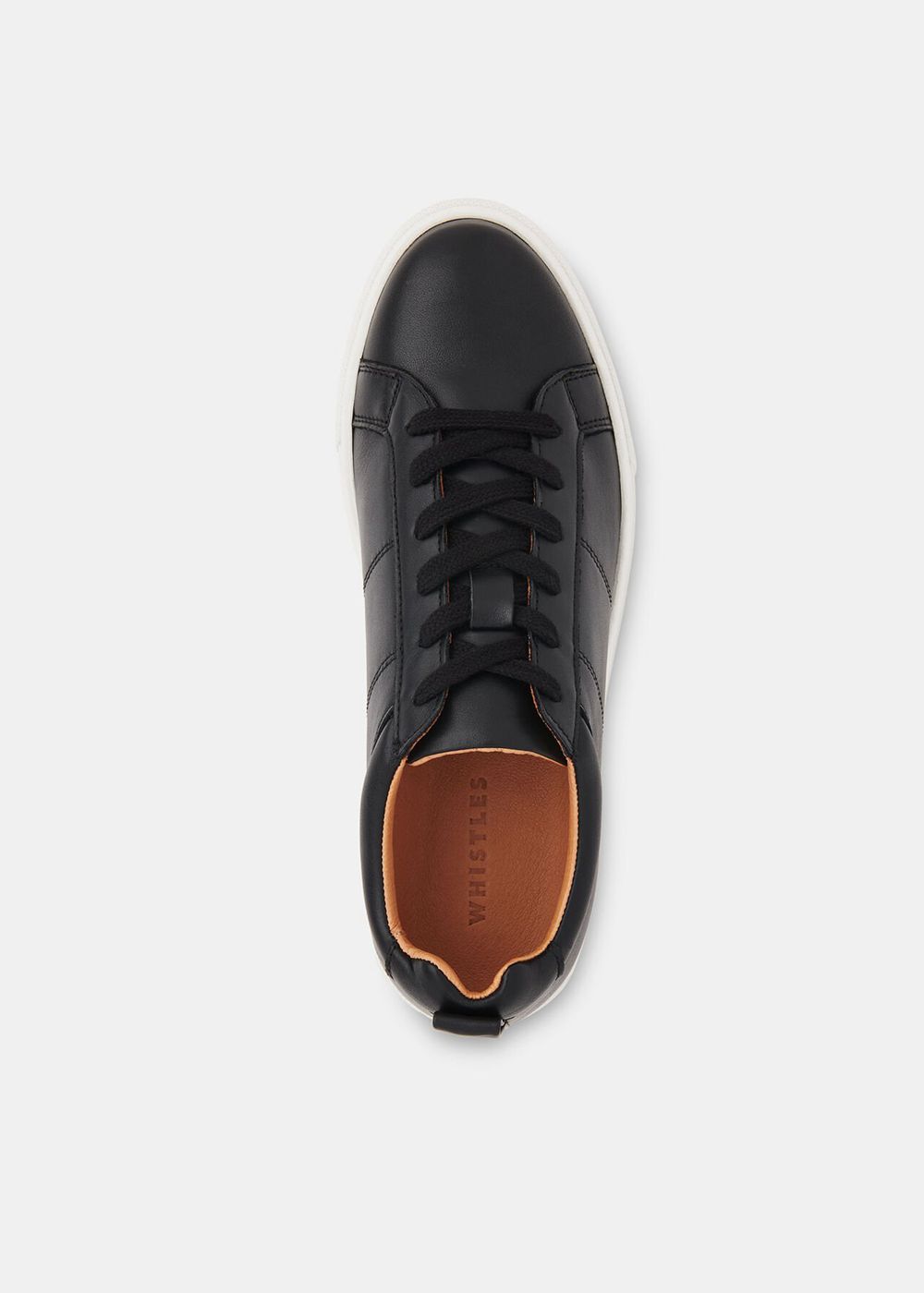 Whistles Koki Lace Up Sneakers Black | US-86479PJXU