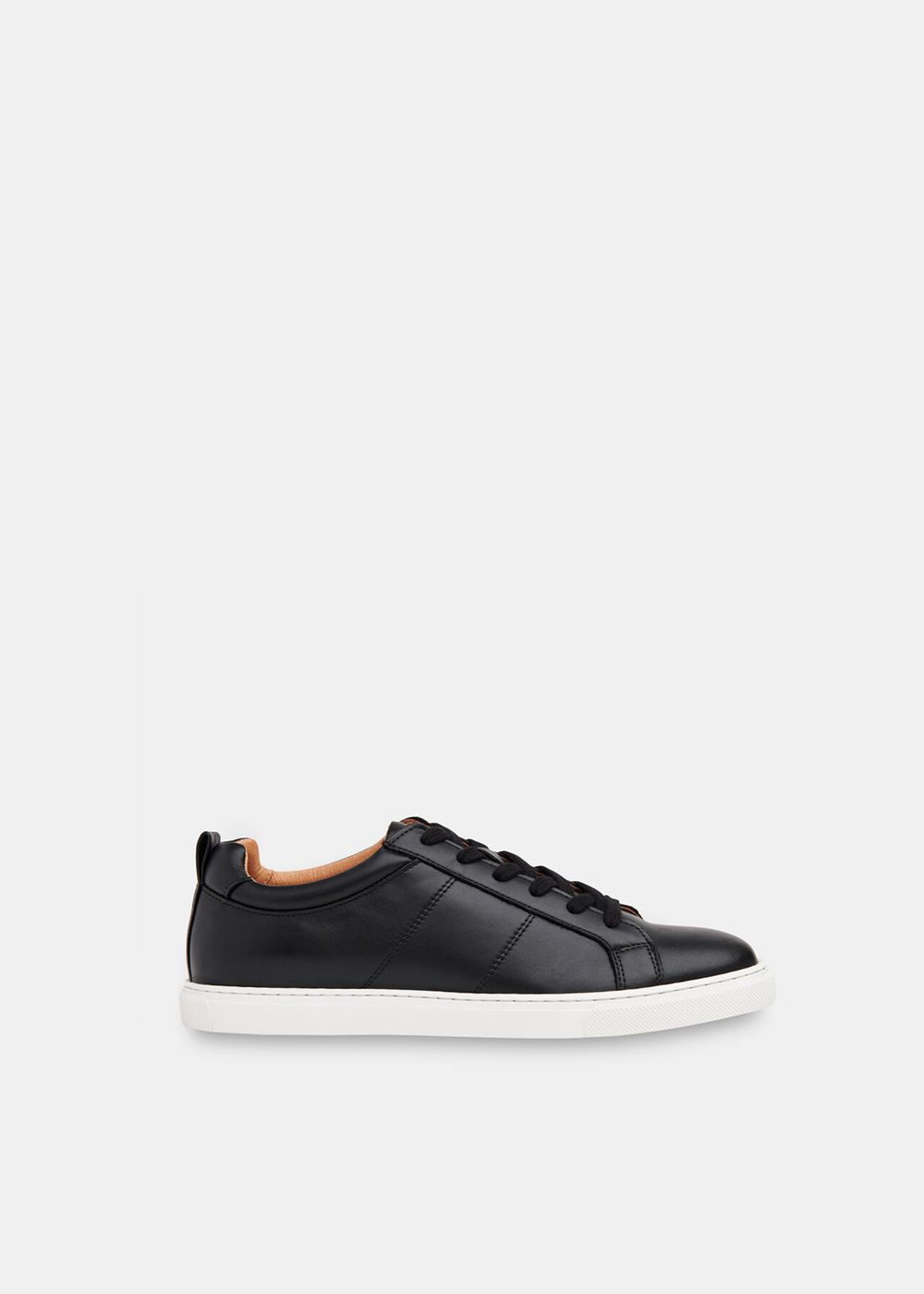 Whistles Koki Lace Up Sneakers Black | US-86479PJXU