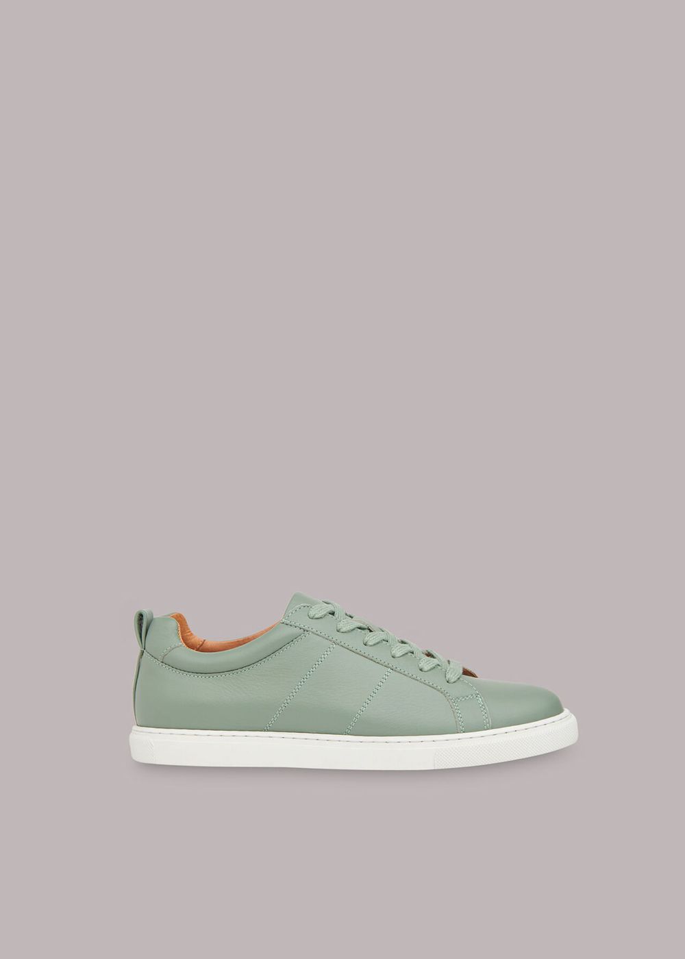 Whistles Koki Lace Up Sneakers Green | US-38154GHPB