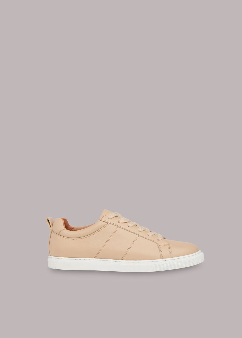 Whistles Koki Lace Up Sneakers Neutral | US-80934WBDR