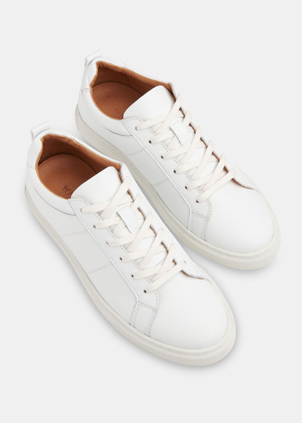 Whistles Koki Lace Up Sneakers White | US-43196UCZQ