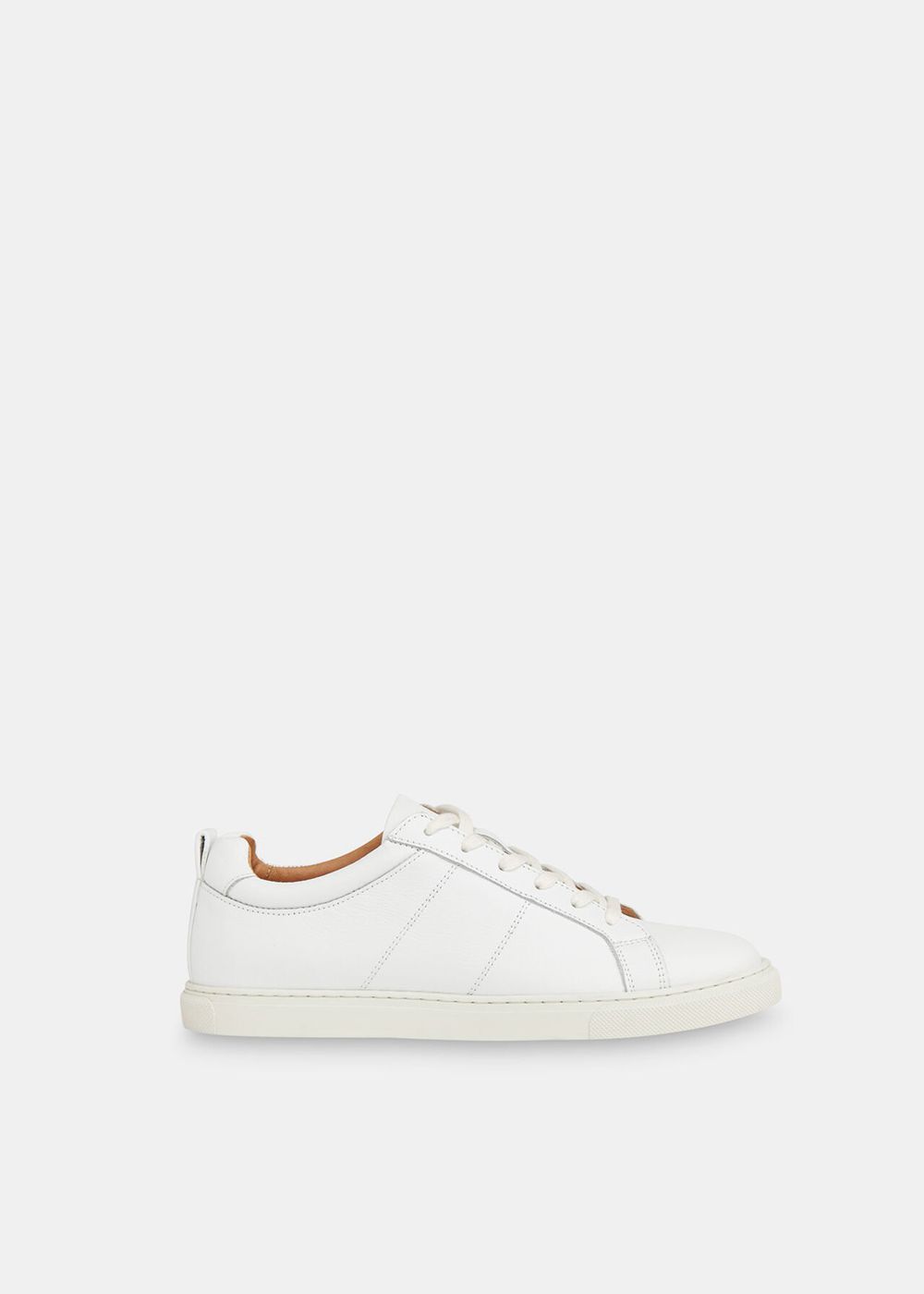 Whistles Koki Lace Up Sneakers White | US-43196UCZQ