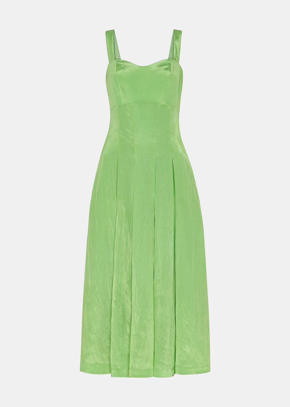 Whistles Kori Midi Dress Green | US-74685VZXP