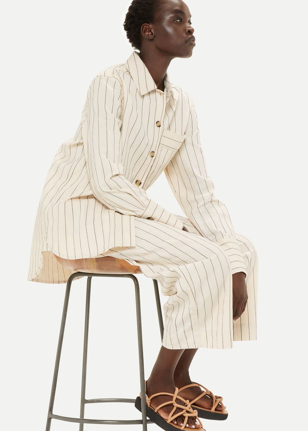 Whistles Kwammie Striped Overshirt Jacket Multicolor | US-50391HMOJ