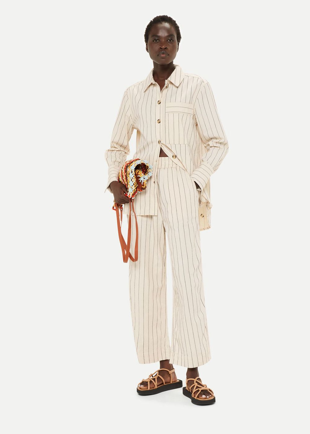 Whistles Kwammie Striped Overshirt Jacket Multicolor | US-50391HMOJ