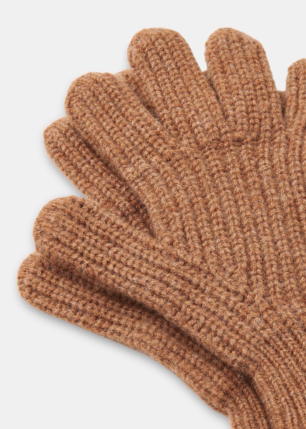 Whistles Lambswool Gloves Brown | US-04961GOLA