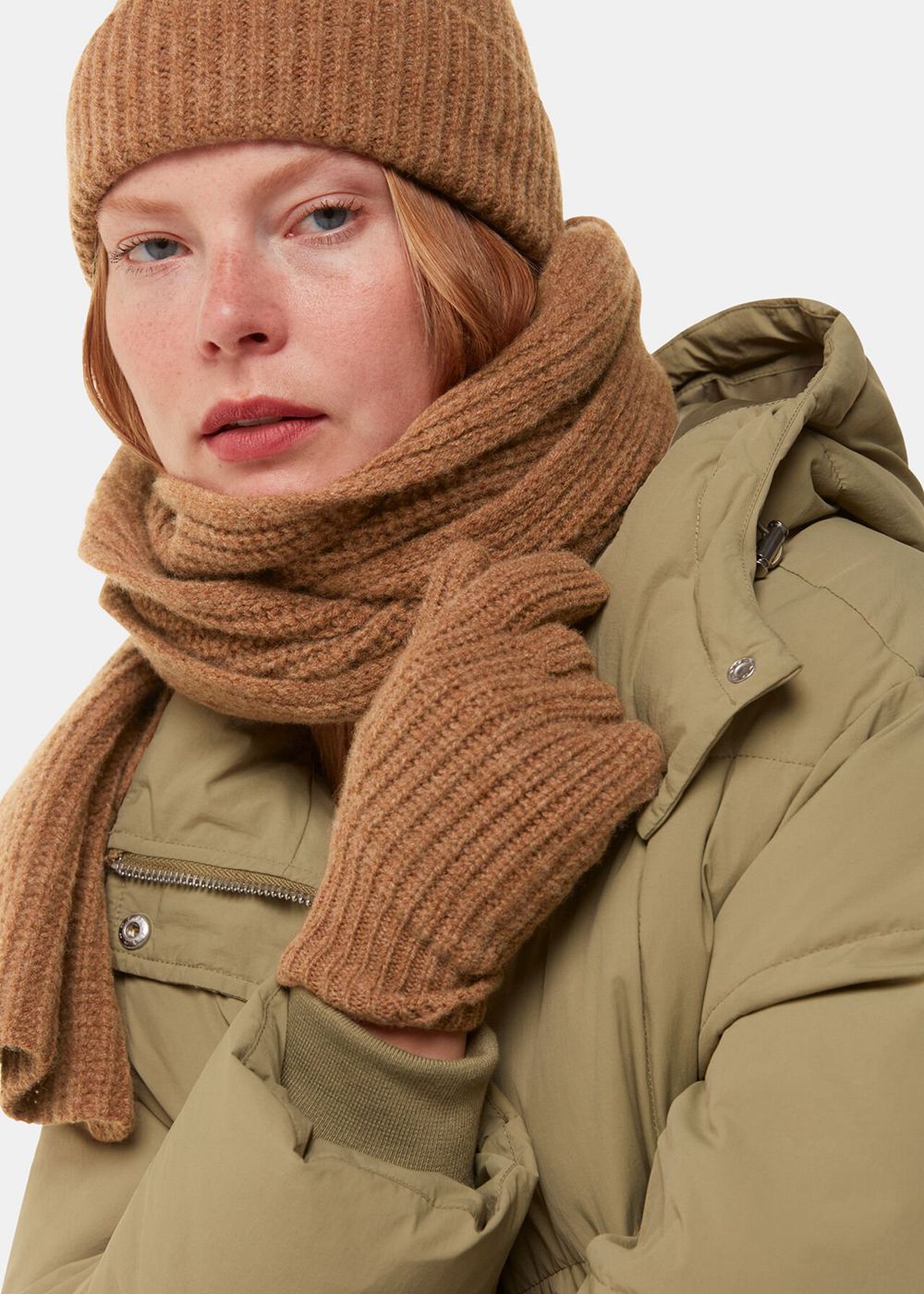 Whistles Lambswool Scarf Brown | US-10293MBIL