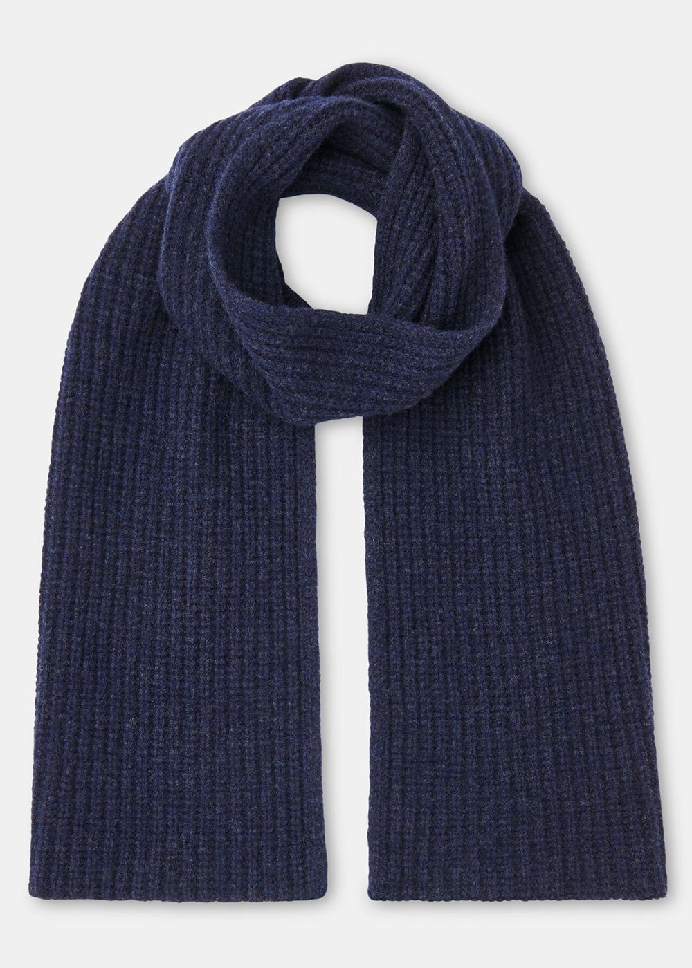 Whistles Lambswool Scarf Navy | US-34295WQCD