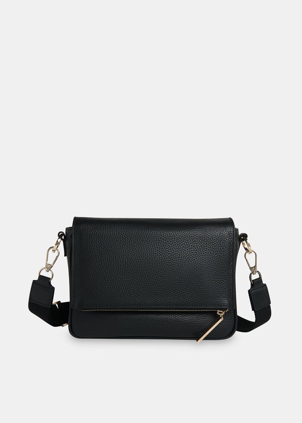 Whistles Large Bibi Crossbody Bag Black | US-86129AQMS