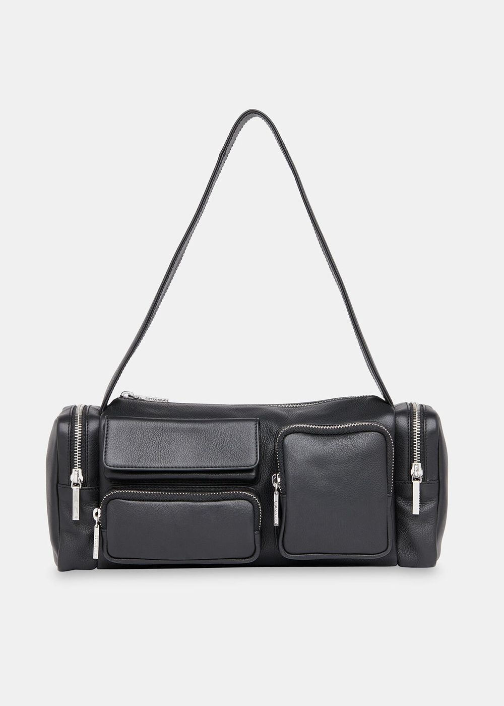 Whistles Laurina Utility Pocket Shoulder Bags Black | US-48721CWEZ