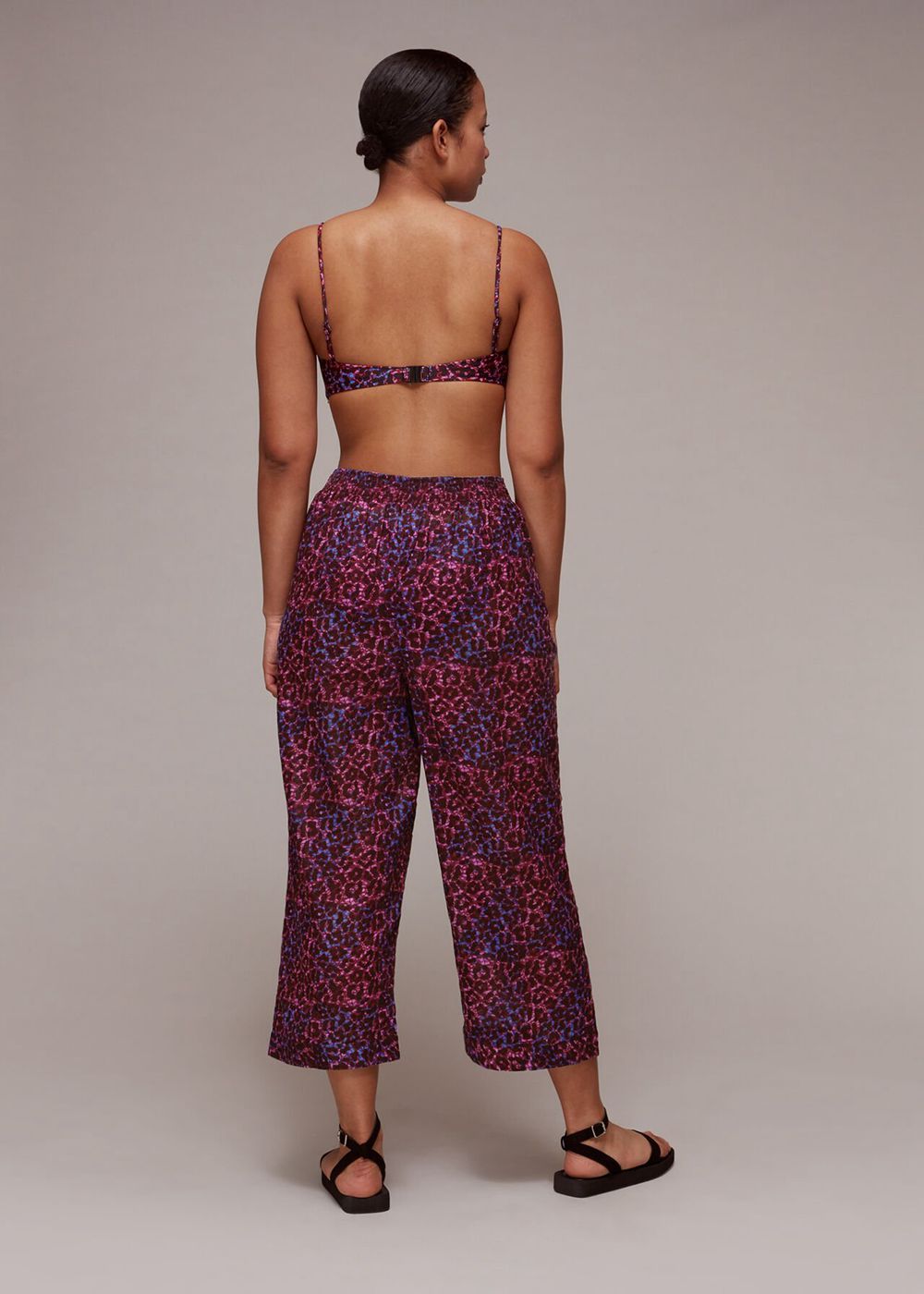 Whistles Layda Animal Beach Pants Pink / Multicolor | US-53967FKES