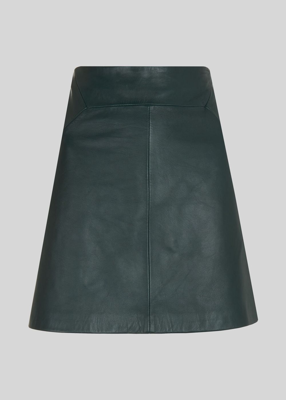 Whistles Leather A Line Skirts Dark Green | US-47892BFRX