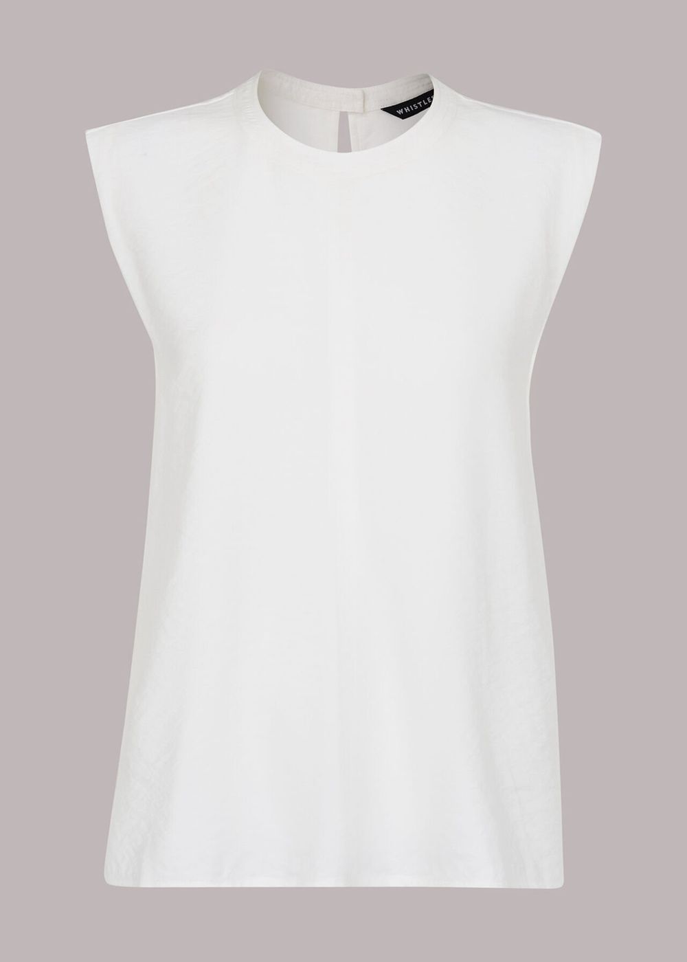 Whistles Leila Swing Top White | US-43081FBVQ