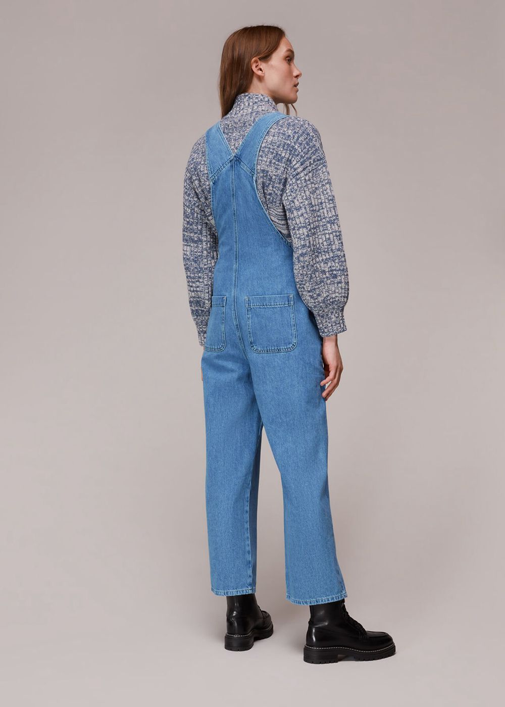 Whistles Leni Jumpsuit Blue | US-63587GCWJ