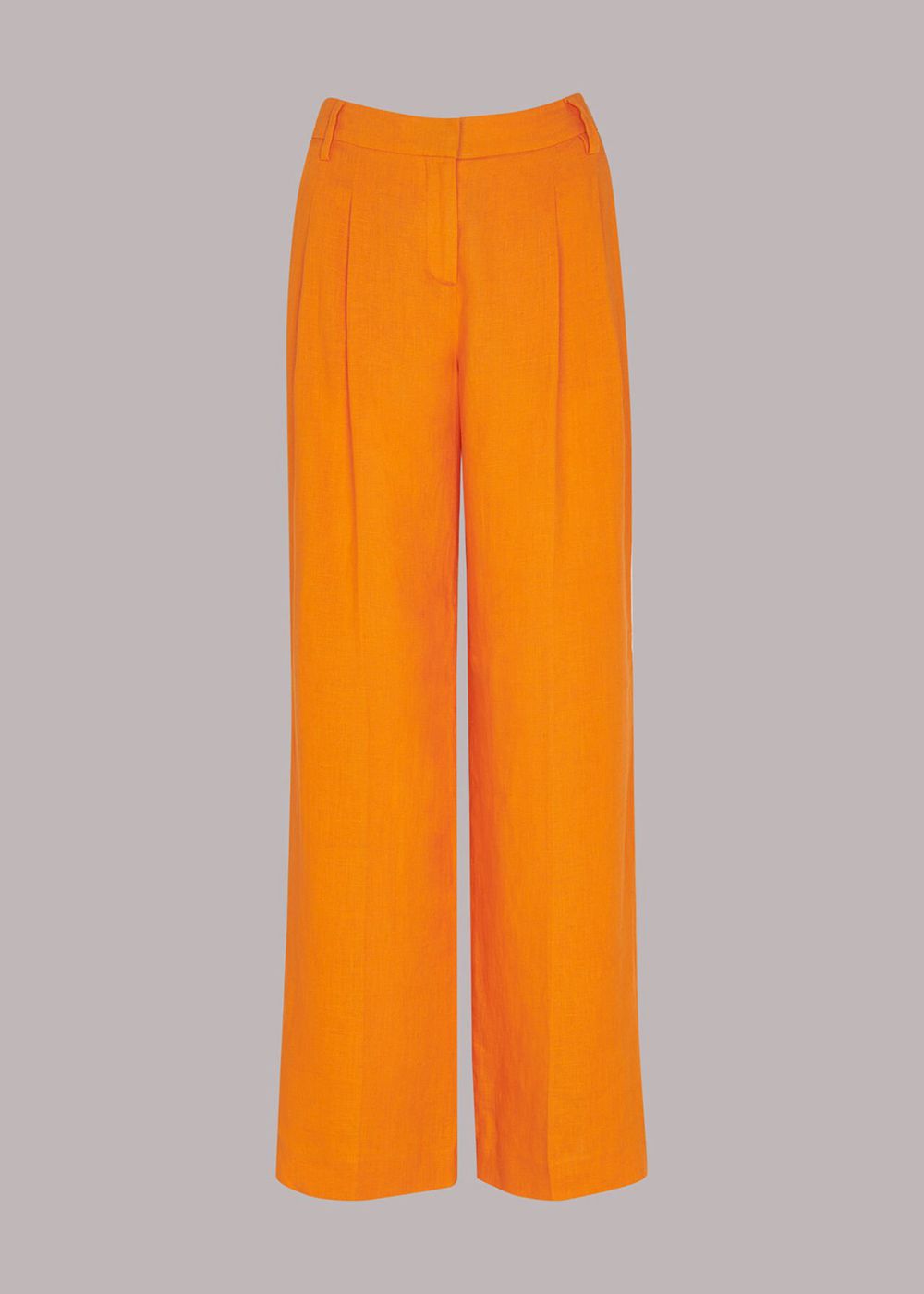 Whistles Leonie Linen Pants Orange | US-81604MLJH