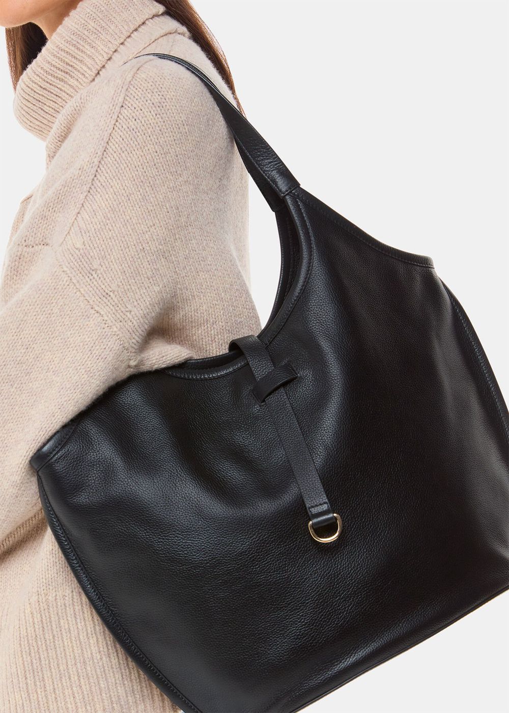 Whistles Leonora Tote Bags Black | US-23908FAOT