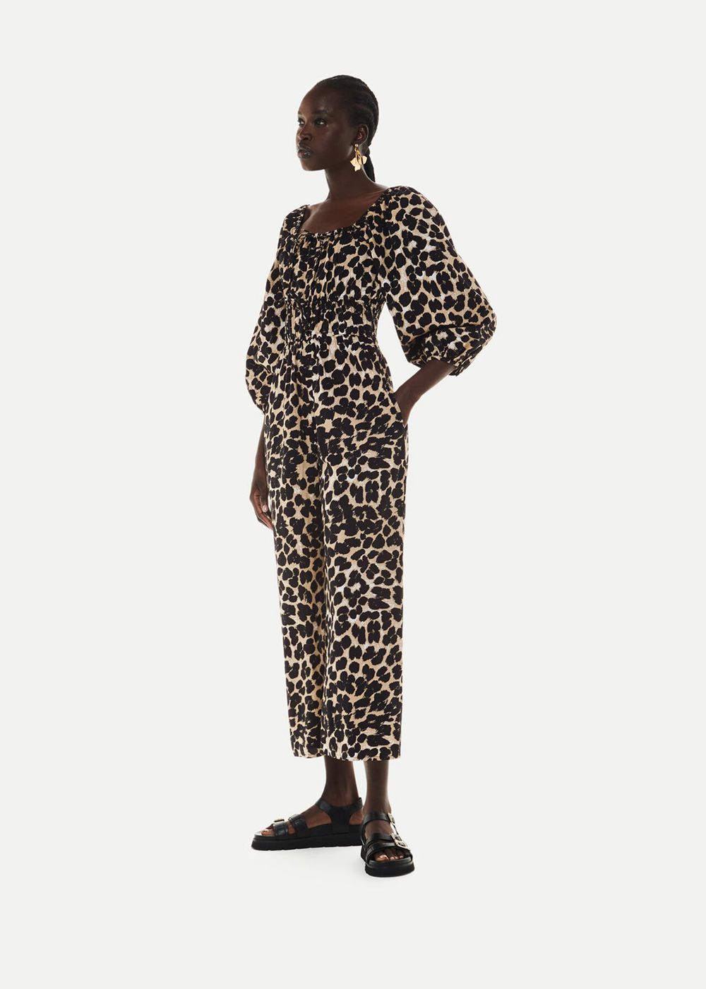 Whistles Leopard Spot Jumpsuit Leopard | US-27165HVAR