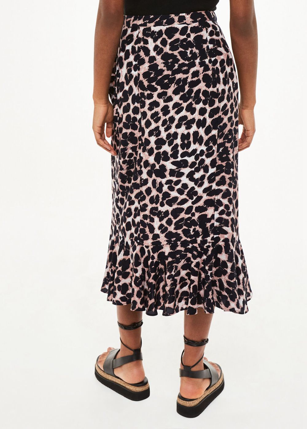 Whistles Leopard Spot Wrap Skirts Leopard | US-04173IDJY