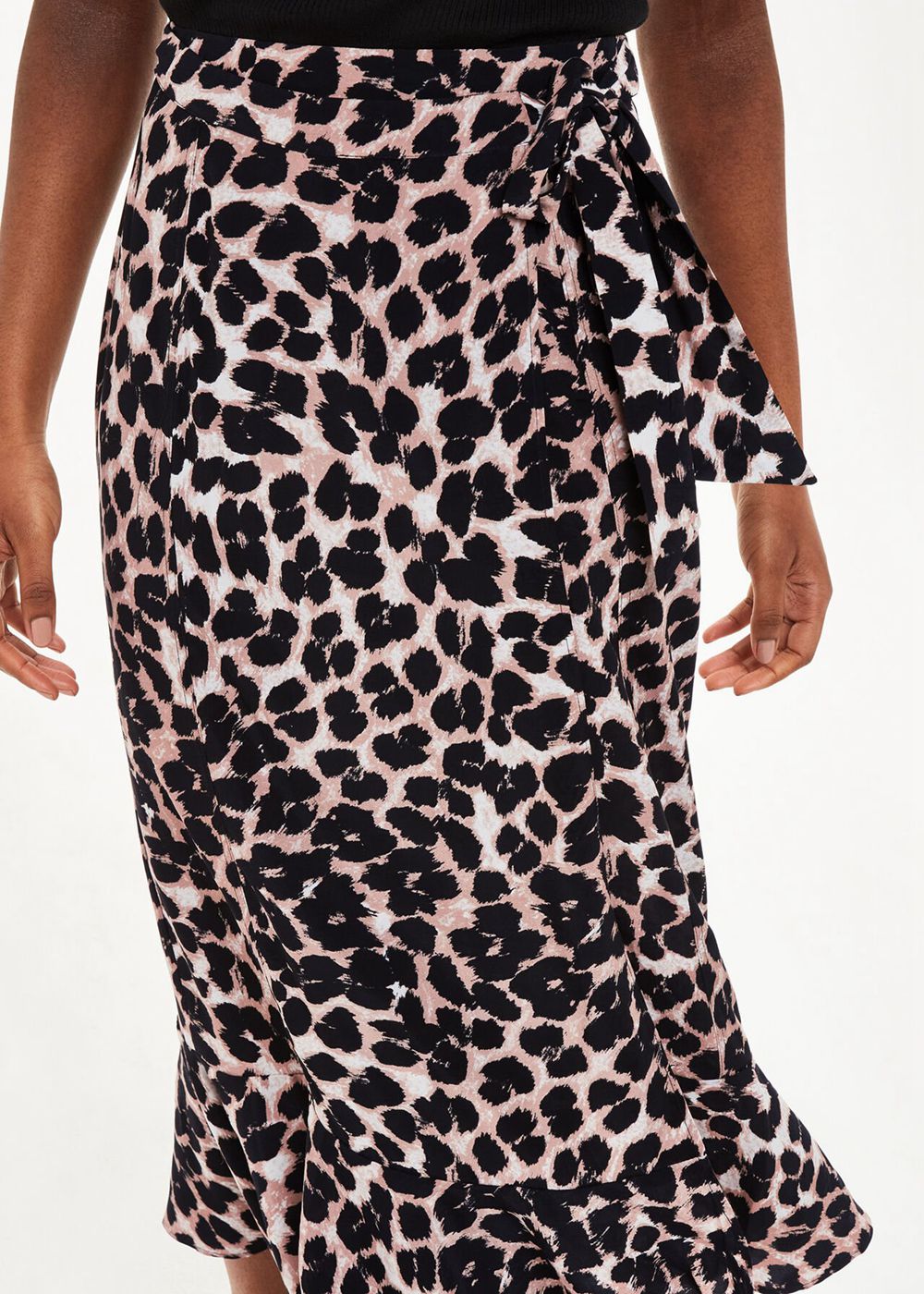 Whistles Leopard Spot Wrap Skirts Leopard | US-04173IDJY