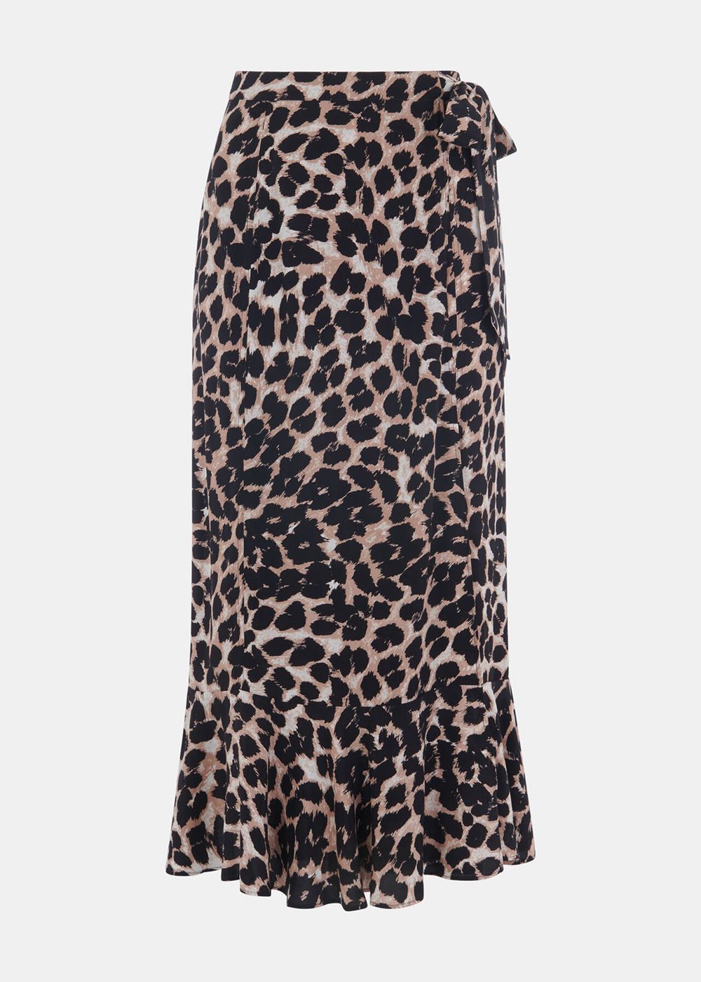 Whistles Leopard Spot Wrap Skirts Leopard | US-04173IDJY