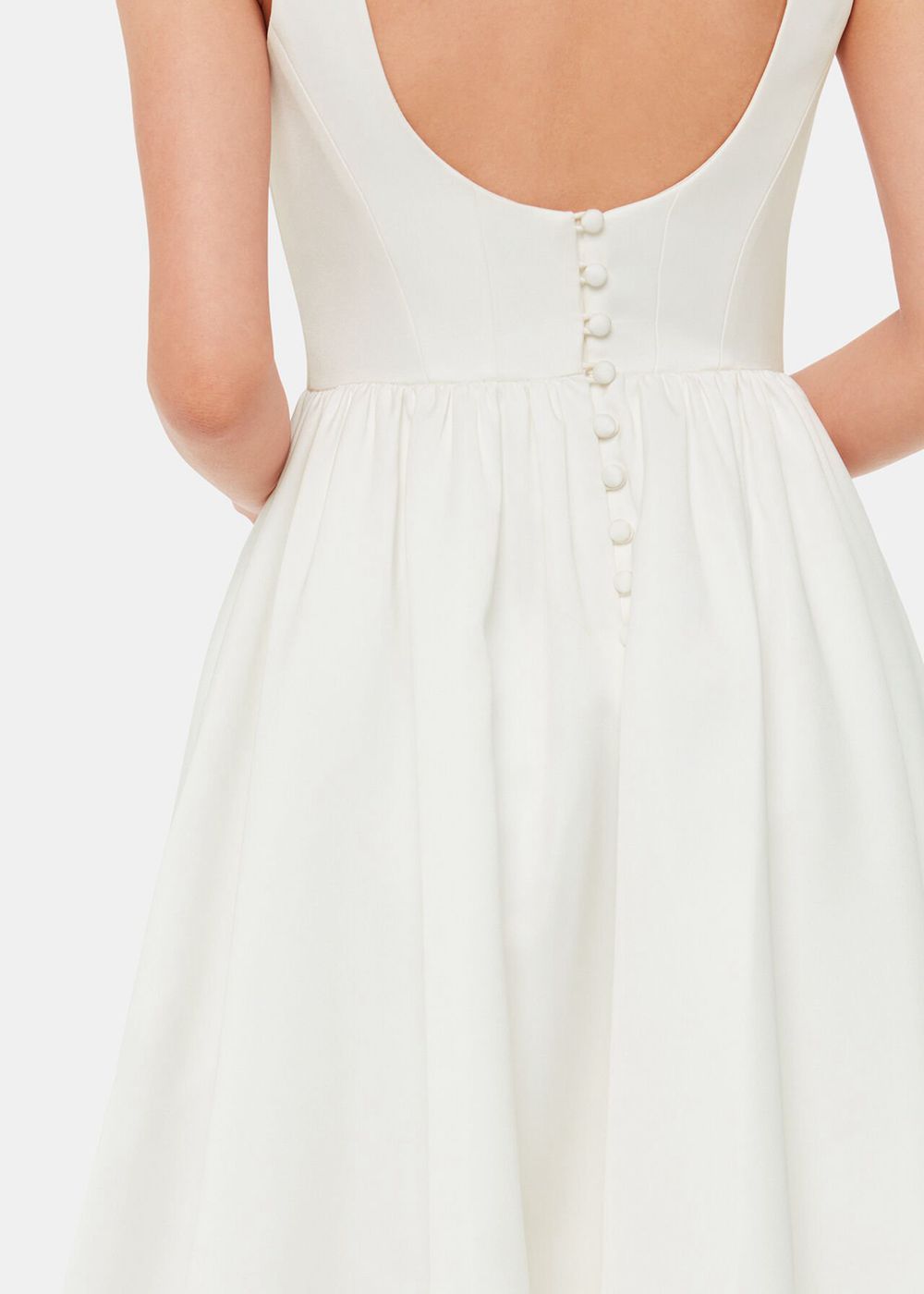 Whistles Lettie Wedding Dress White | US-61293EOIS