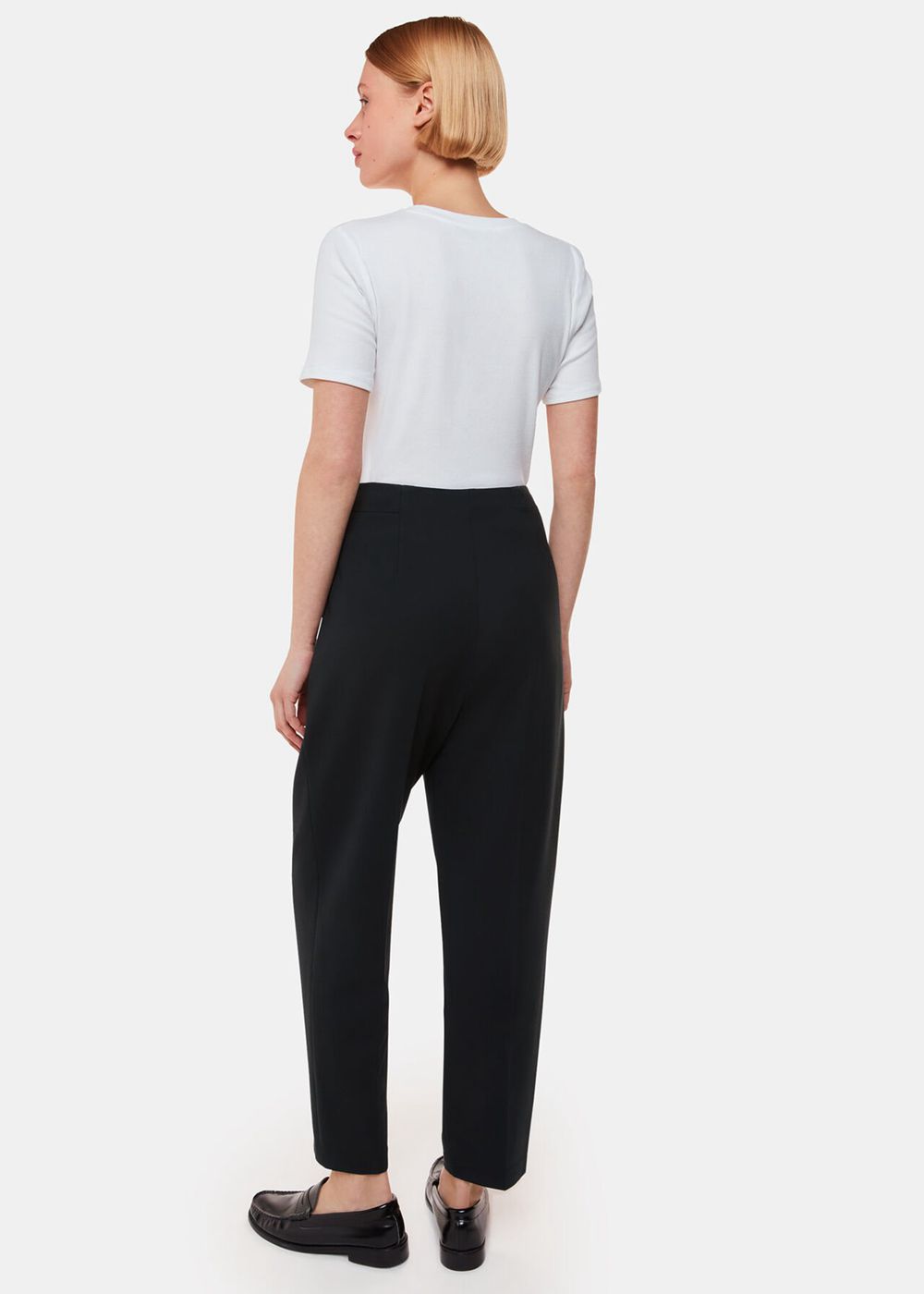 Whistles Lila Ponte Pants Black | US-56927KEDG