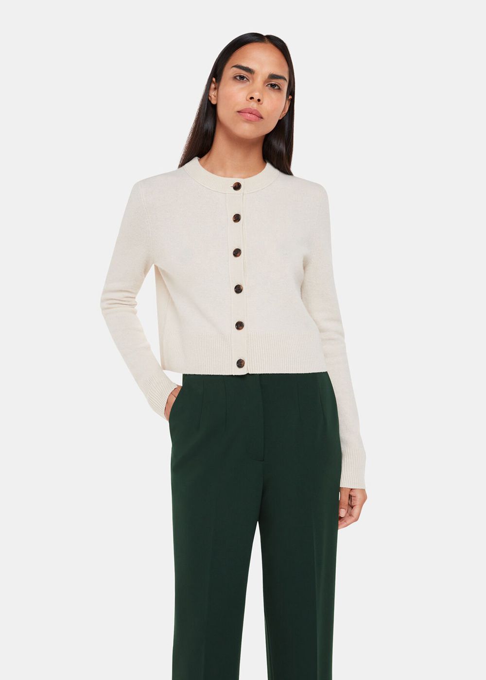 Whistles Lila Ponte Pants Dark Green | US-56804GZTU