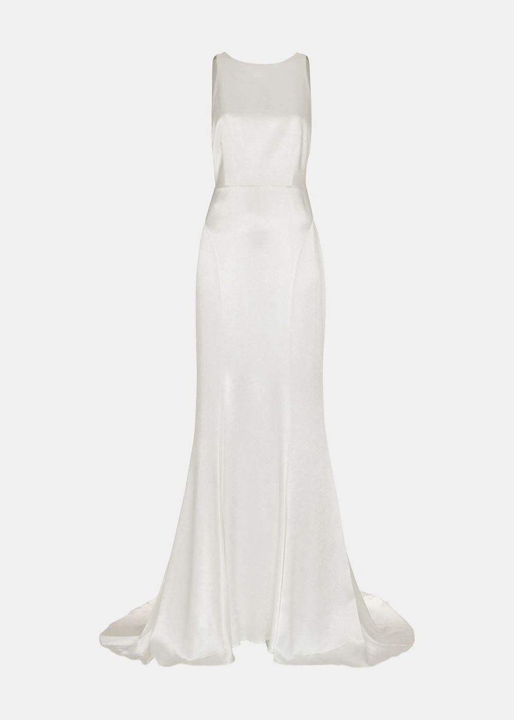 Whistles Lina Satin Wedding Dress White / Multicolor | US-38421YFDT