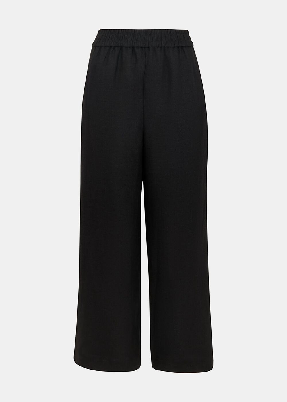 Whistles Linen Pocket Pants Black | US-24593HUDG