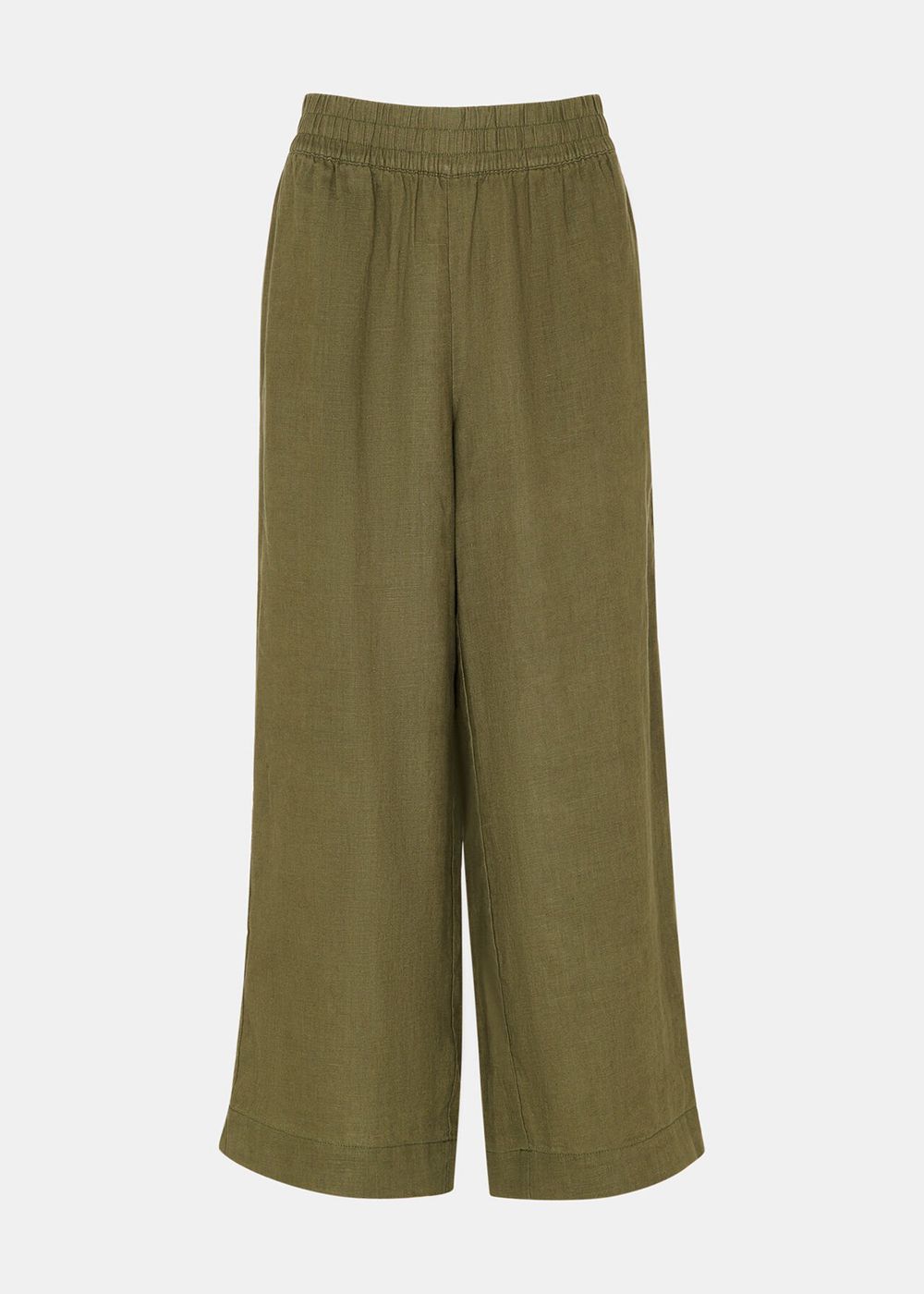 Whistles Linen Pocket Pants Khaki | US-67415GOLS