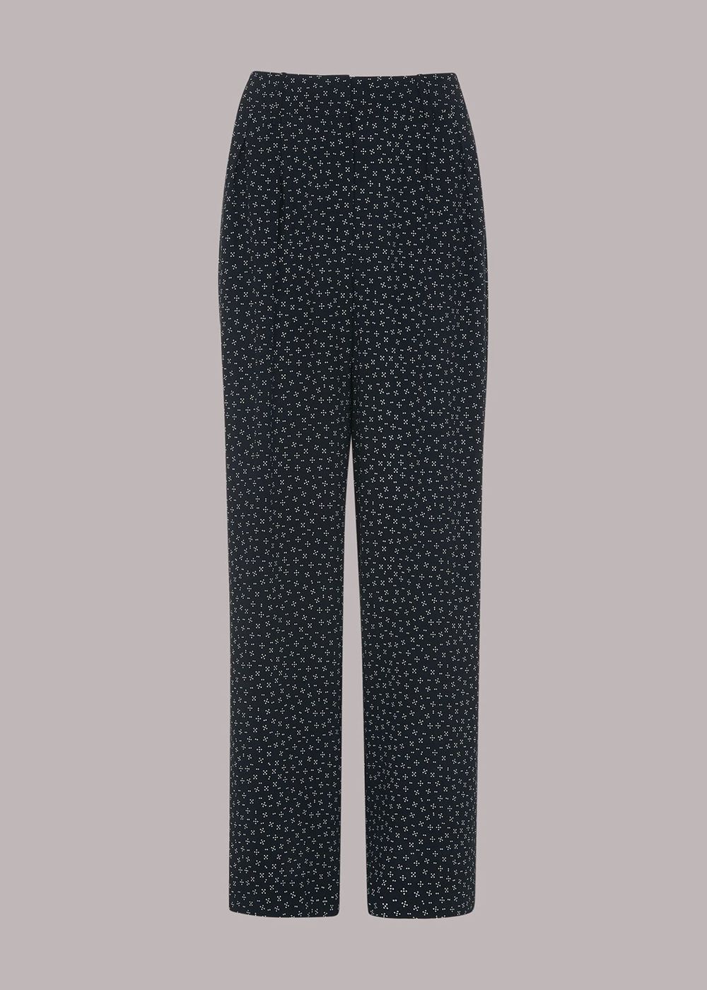 Whistles Lizzie Geo Dot Print Pants Black / White | US-57061BFIO