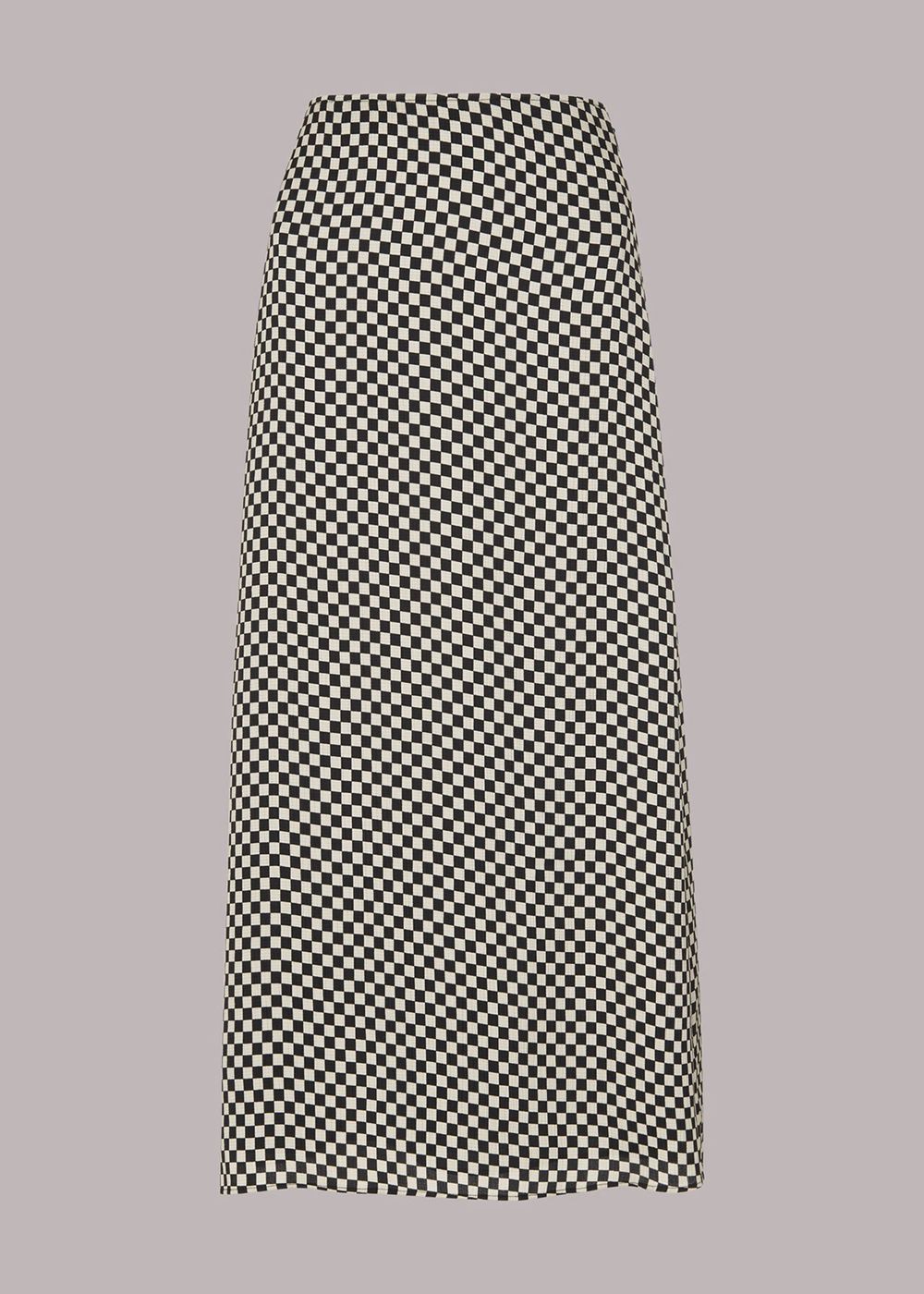 Whistles Lola Checkerboard Skirts Black / Multicolor | US-80976MIKV