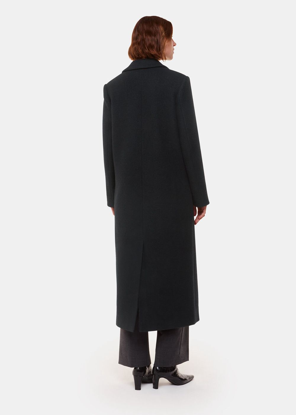 Whistles Lori Longline Coat Black | US-68234IFKS