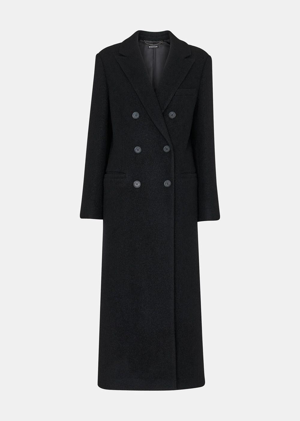 Whistles Lori Longline Coat Black | US-68234IFKS