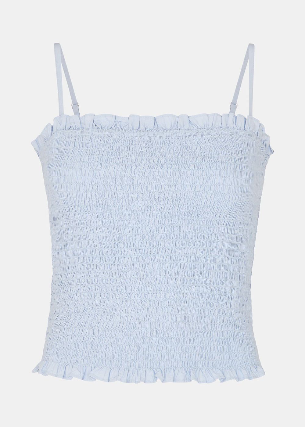 Whistles Louisa Textured Top Blue | US-90378JCZT